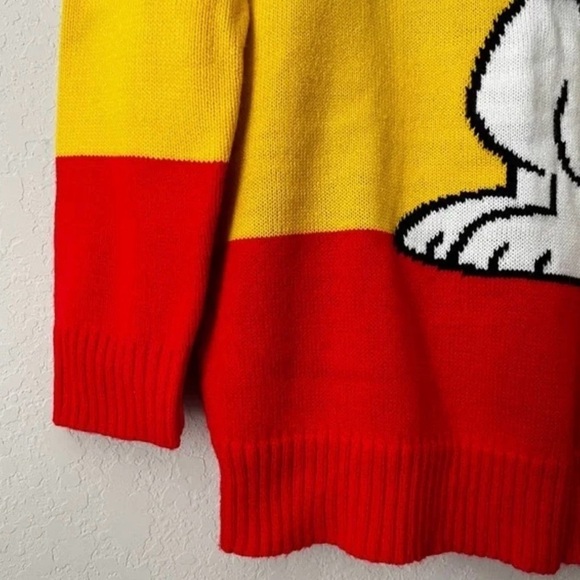 PEANUTS Snoopy x Forever 21 Knit Pullover Sweater Crewneck Rainbow Color… - Picture 4 of 7